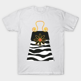 The Katy Bag / Black & White Zebra T-Shirt